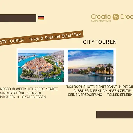 Apartamento Oceanview Deluxe Penthouse With 89m2 Living Space & 90m2 Roof Terrace Trogir