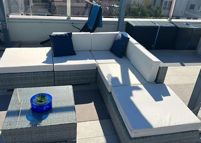 Apartmán Oceanview Deluxe Penthouse With 89m2 Living Space 90m2 Roof Terrace