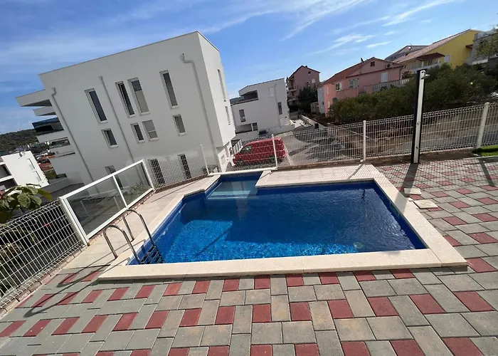 Apartmán Oceanview Deluxe Penthouse With 89m2 Living Space 90m2 Roof Terrace Trogir