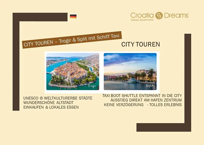 Apartmán Oceanview Deluxe Penthouse With 89m2 Living Space 90m2 Roof Terrace Trogir